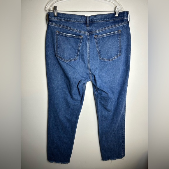 Abercrombie & Fitch the 90s Straight Mid Rise Curve Love Blue Jeans 31/12x 29 - Picture 9 of 14